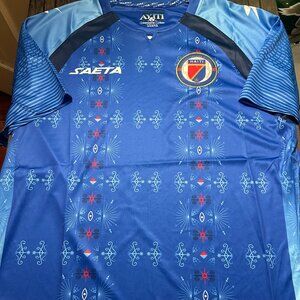 HAITI National Team World Cup Men's JERSEY Sz M,L,XL,2XL By Saeta New with tags